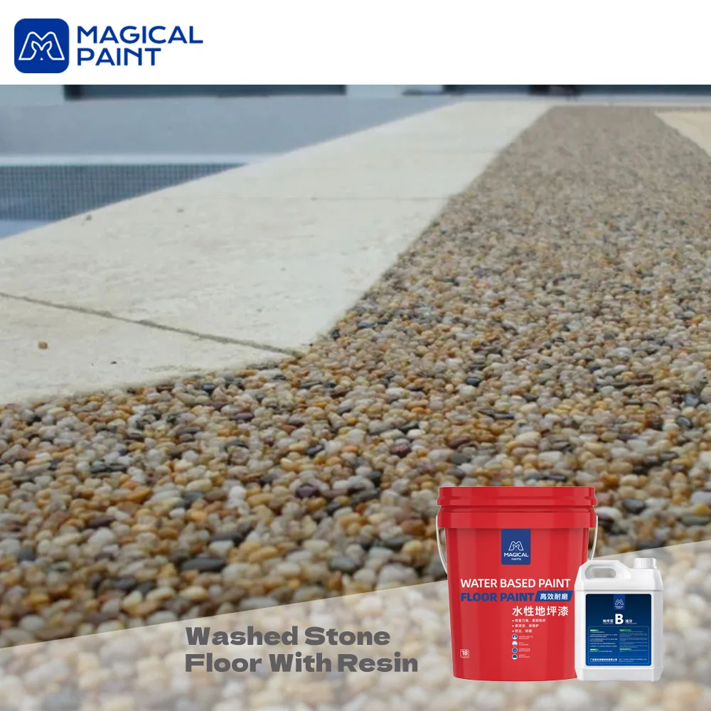 Resin Bound Kit Epoxy Car Parking Resin Bound Aggregate Premix Pre Mixed Washed Stone for Floor Resin Wash Stone Floor