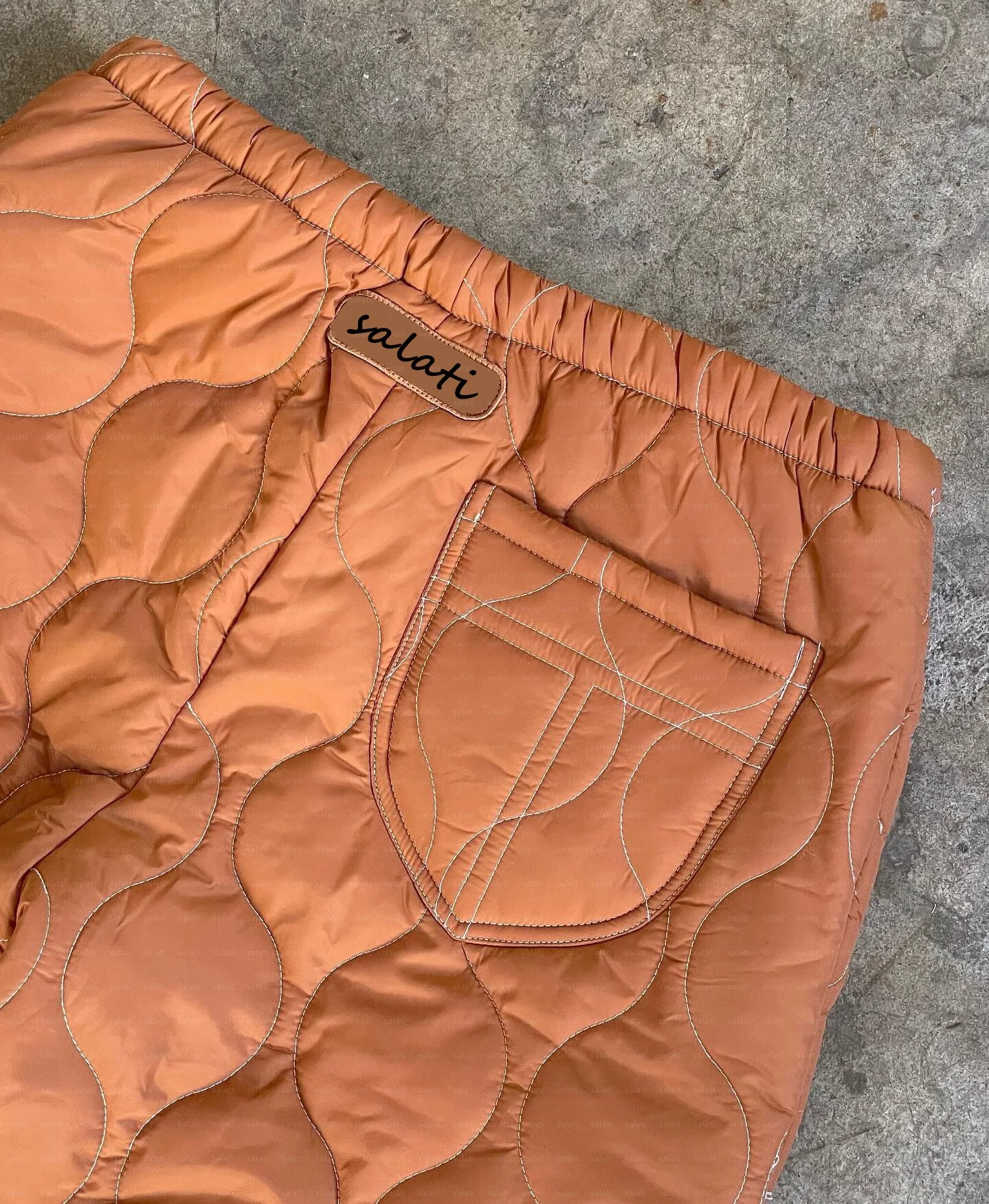 Custom Down Pants Puffy Blank Straight Leg Baggy Nylon Cotton Lightweight Warm Snow Skate Winter Trousers Puffer Pants for Men gallery 3