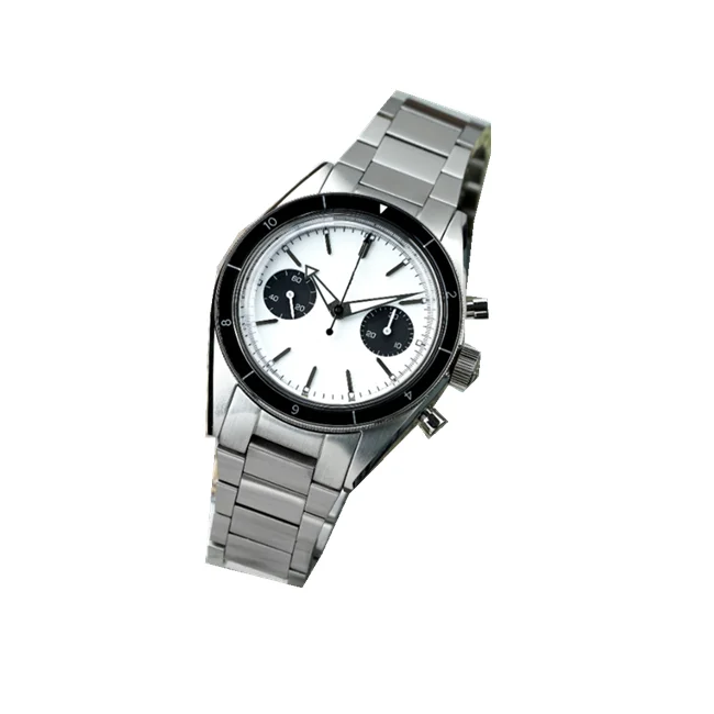 2022 New OEM Factory Custom Logo Panda Dial St1901 Stainless Steel Wrist Automatic Mechanical Seagull Watch for Men