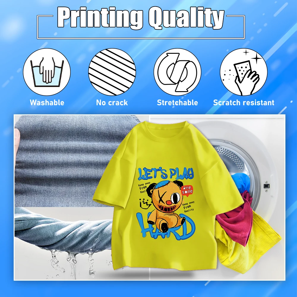 New Arrival Digital DTF Printer with R1390 Printhead with PET Film Oven
