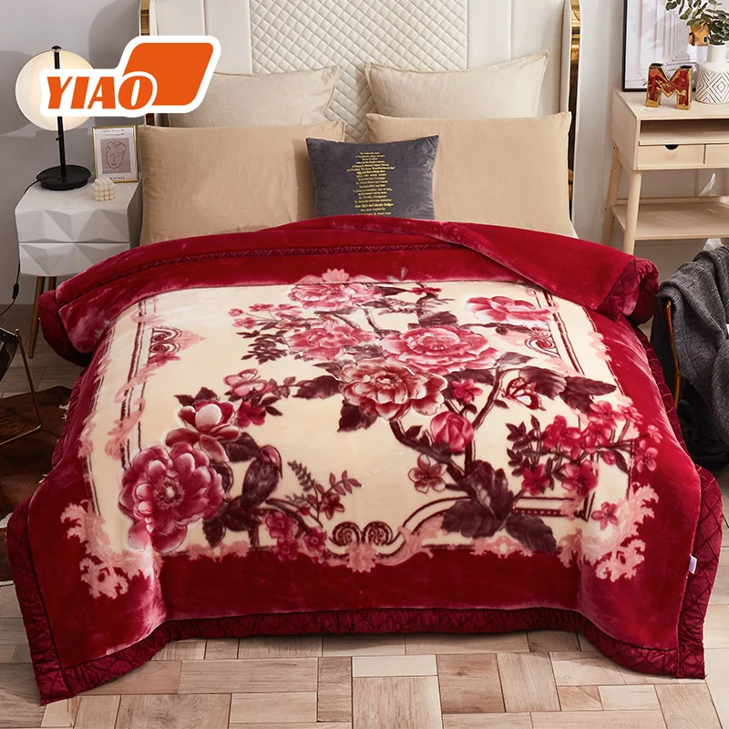 Wholesale Sublimation Mink Blanket High Quality Mink Raschel Blanket