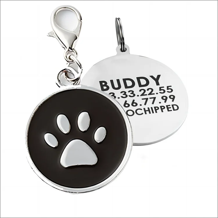 Factory Direct Sale Stock Custom Blank Metal Silver Plated Id Pet Tag Sublimation Printing Logo Qr Code Call of Duty Dog Tag