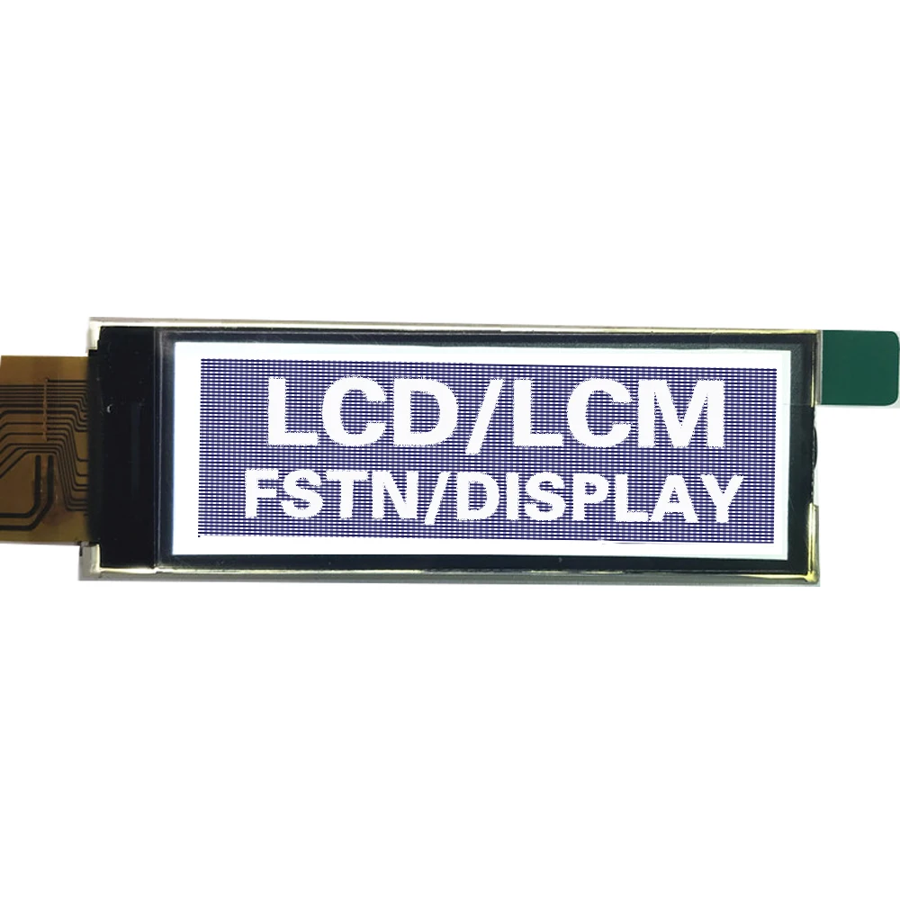 Rectangular LCD Graphic Display 160x48 FPC Connector With White LED Backlight For Measuring Equipment