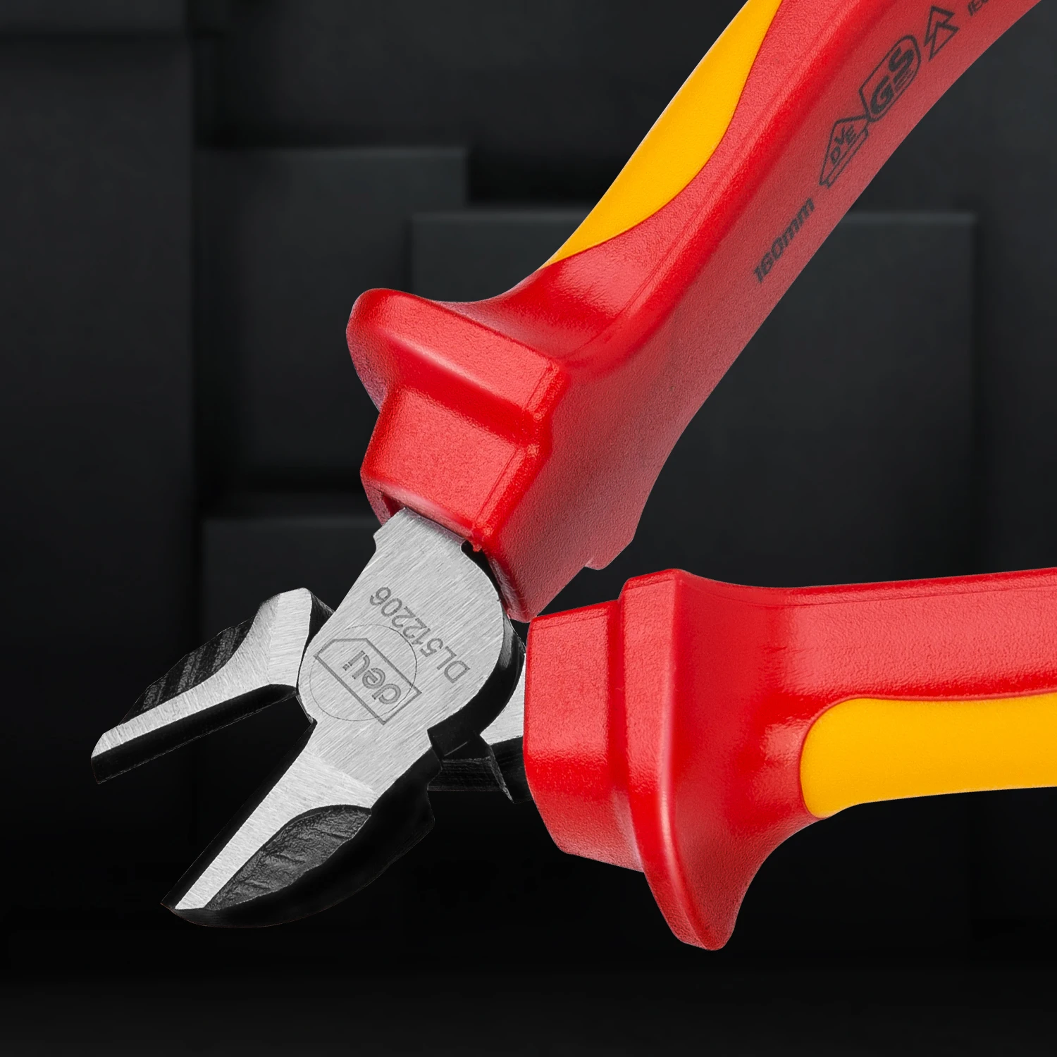 Deli Tools DL512206 высококачественный многоцелевой инструмент 6 дюймов 7 дюймов 8 дюймов VDE 1000 В изолированные комбинированные плоскогубцы диагональный резак