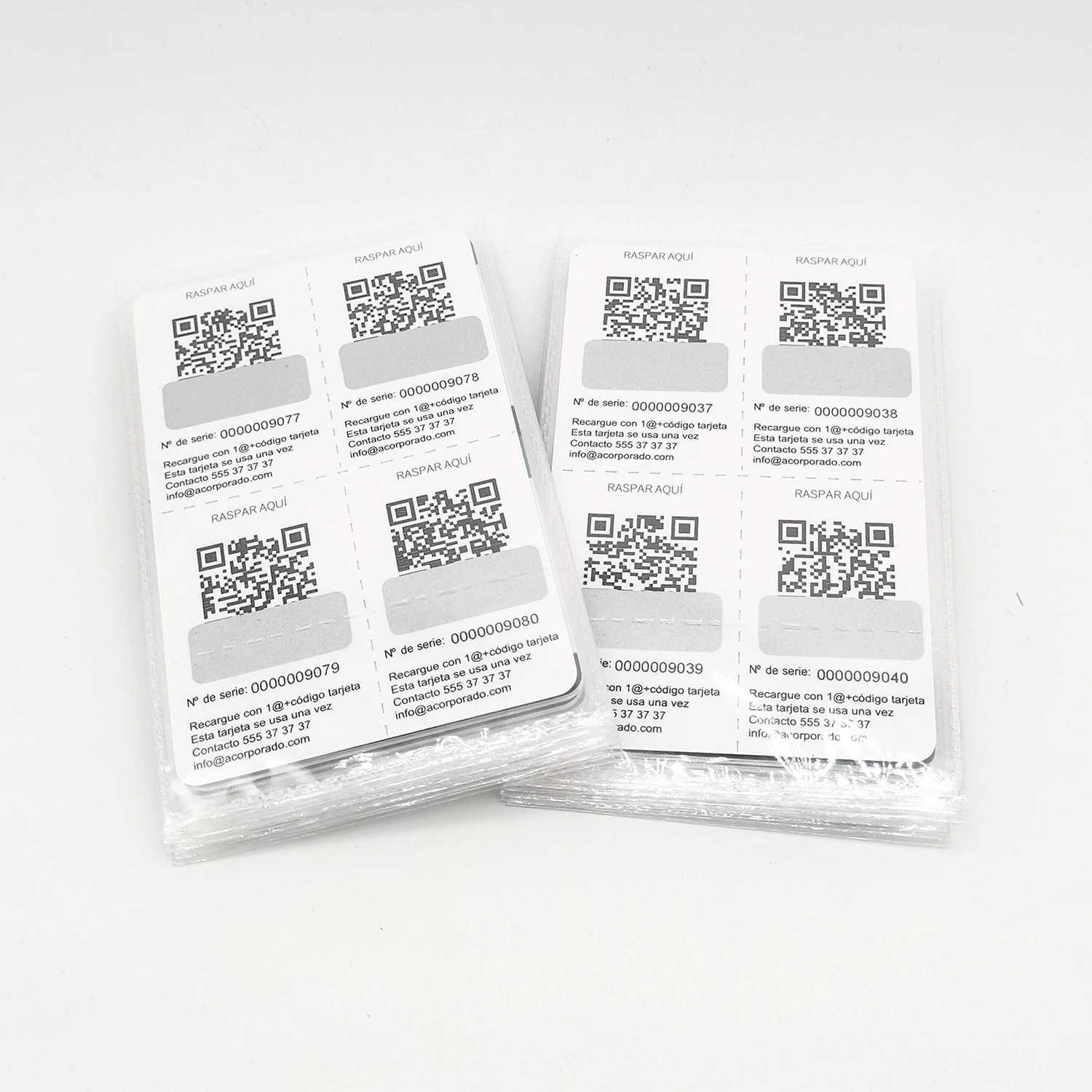 Paper Lottery Recharge Scratch Card with PRIZE PIN Code and Serial Number