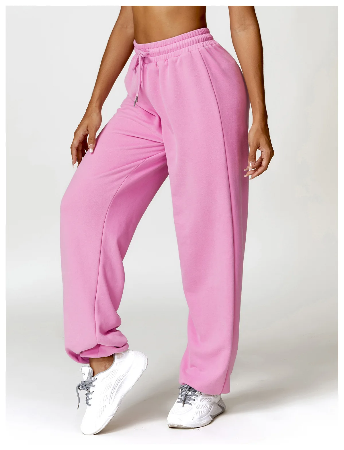 Heydone Custom Women Loose Gym Fitness Outdoor Casual Pants Cotton