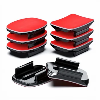 Sametop Waterproof 3M VHB Adhesive Helmet Mounts Curved/Flat for Hero 7-13 & for Osmo Action Cameras 8 Pieces