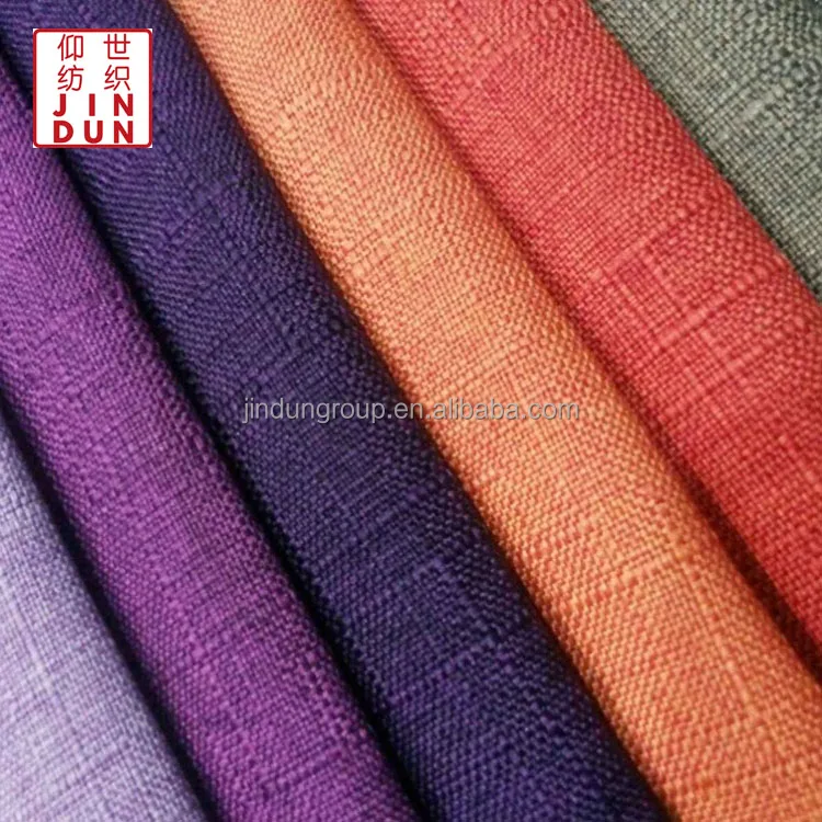 Solid Color Linen Cotton Fabric Sofa Fabric Material Furniture 100