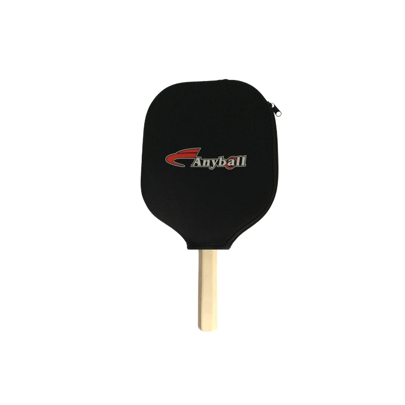 Wholesale custom pickleball paddle poplar/basswood paddle cover wooden racket