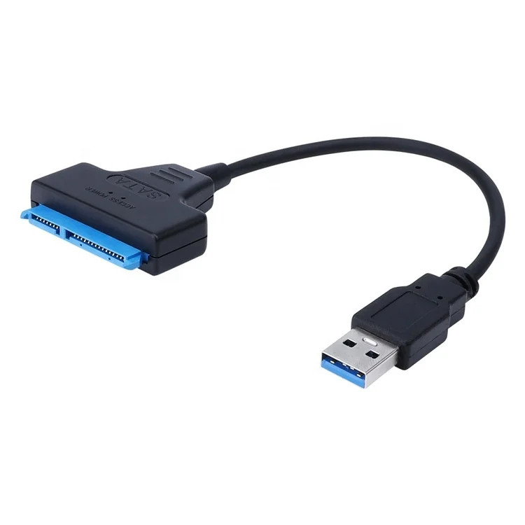 SATA to USB 2.0 Cable Adapter for 2.5 HDD SSD Hard Drive Connector 22 Pin  7+15 SATA 1 2 3 External Converter