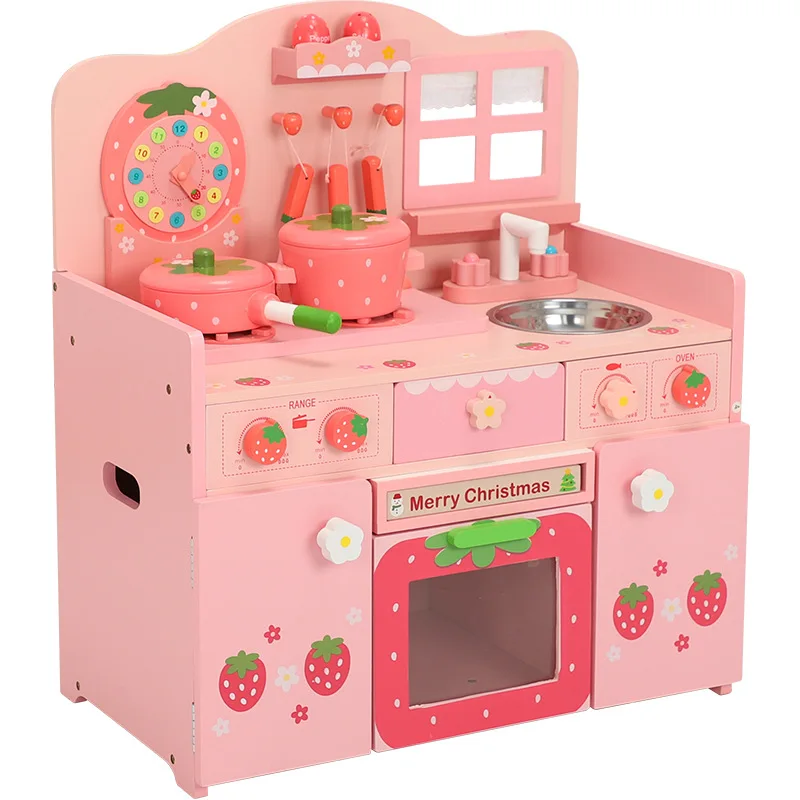 Kids Wooden Play Kitchen Wooden Kitchen Toys Play Set Pretend Play