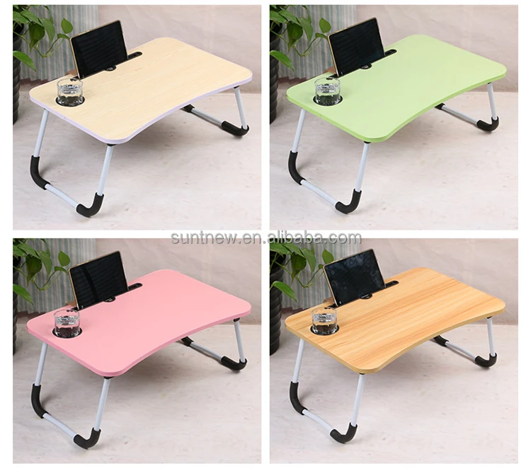 Portable Foldable Laptop Tray Table Multifunctional Laptop Bed Desk