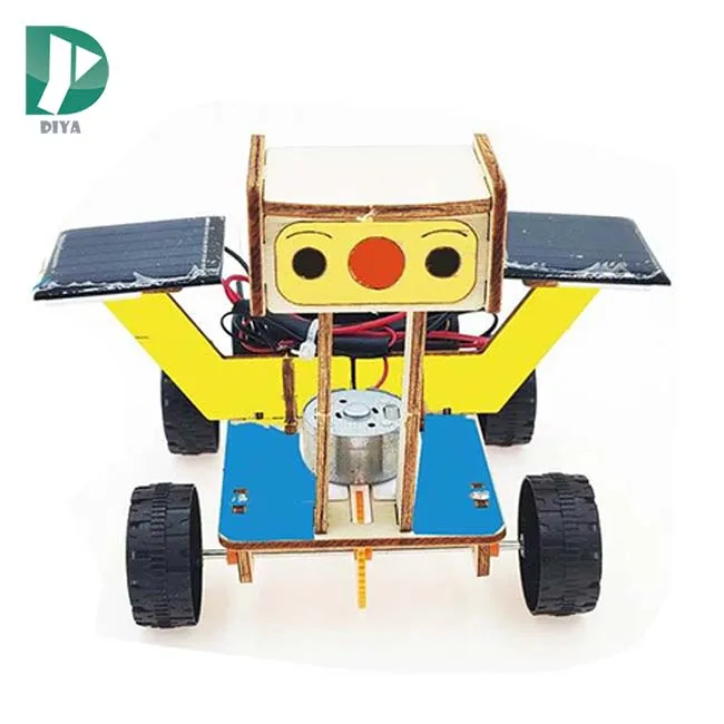 Игрушки-стебель для сборки из дерева небольшие игрушки солнечной энергии набор научной и образовательной лаборатории