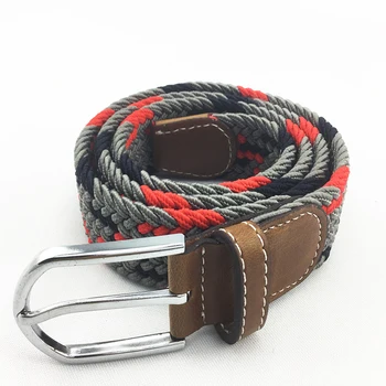 Women's braided leather belt women wide elastic belt women fashion waist elastic belt