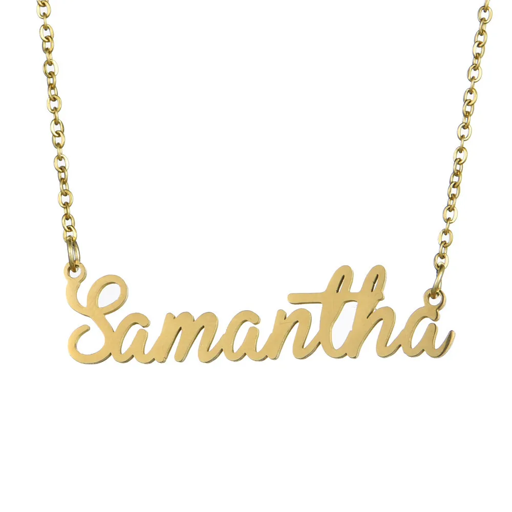 samantha name necklace