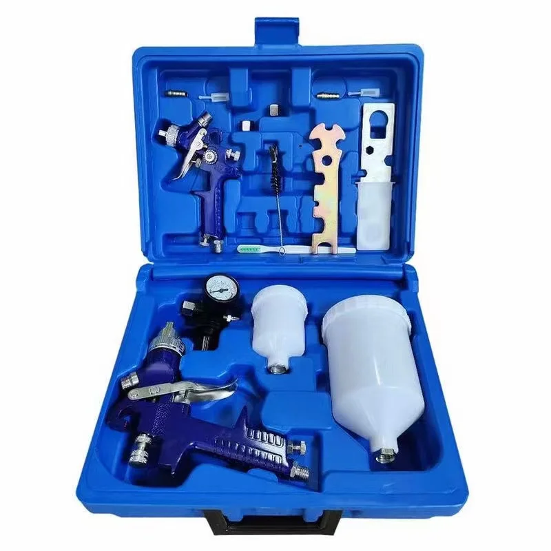 H827+h2000 Double Guns Hvlp Airless Spray Gun Automotive Air Paint