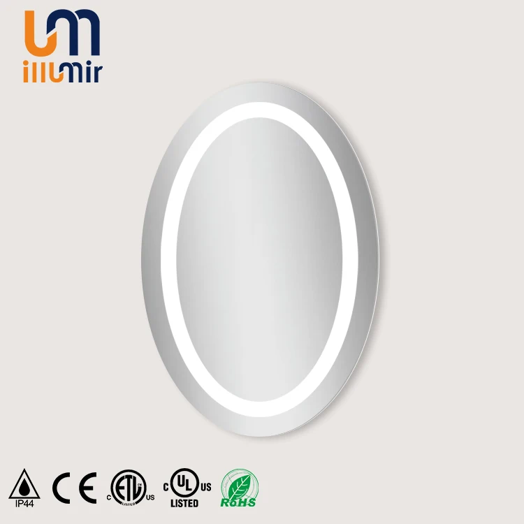 Illumir Latest Custommade Oval Stick On Wall Lighting Bathroom Mirrors
