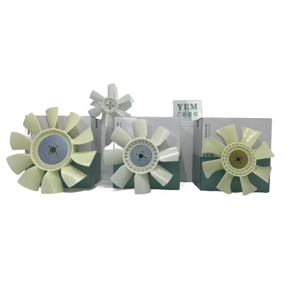 Engine Parts Fan Blade Cooling Fit for Yanmar 3TNC80 3TNC80T Engine Overhaul Kit 6