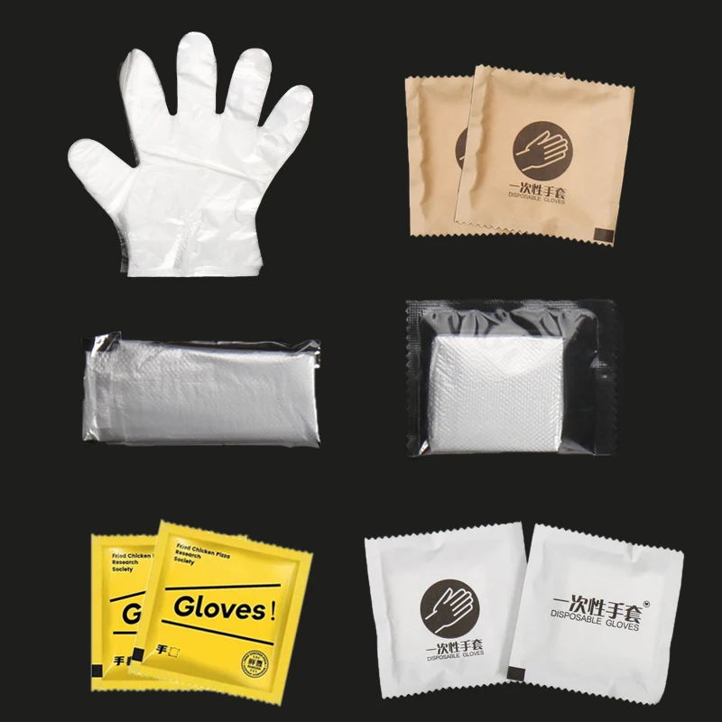 High Quality Disposable TPE/CPE/PE Gloves clear Plastic for Home Restaurant Fried Chicken Pizza 100PCS/bag