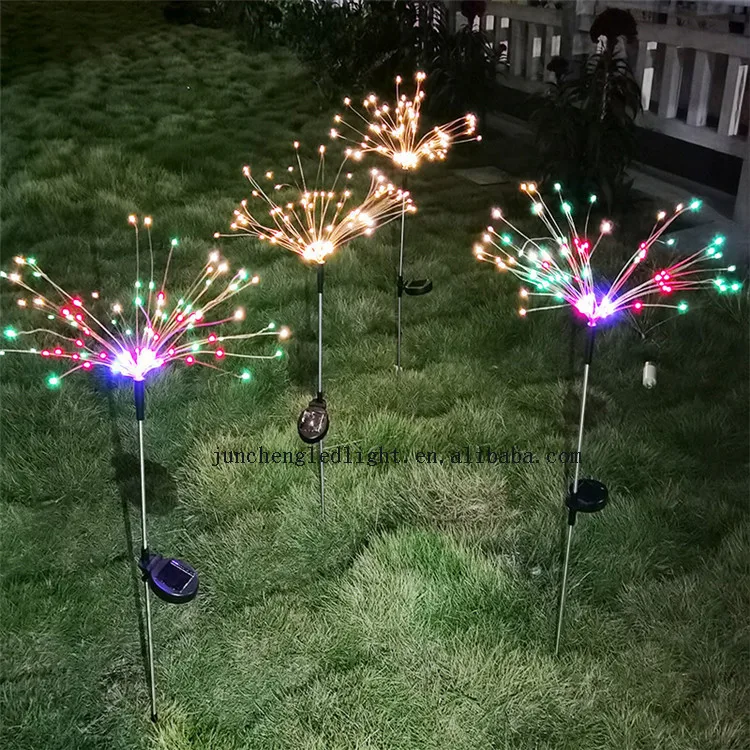 Outdoor LED Firework 8 Modes Fairy Lights Solar Operated Warm White Light Christmas Garden Wedding Decoration