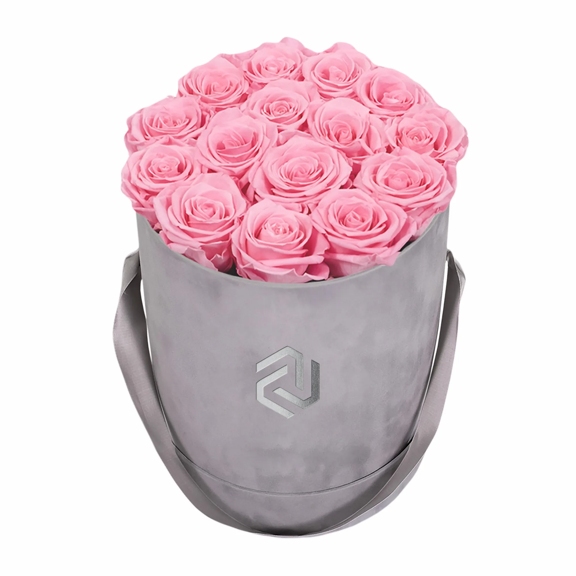 Wholesale Medium Flower Boxes With Foam Velvet Rose Box Fashion Flower