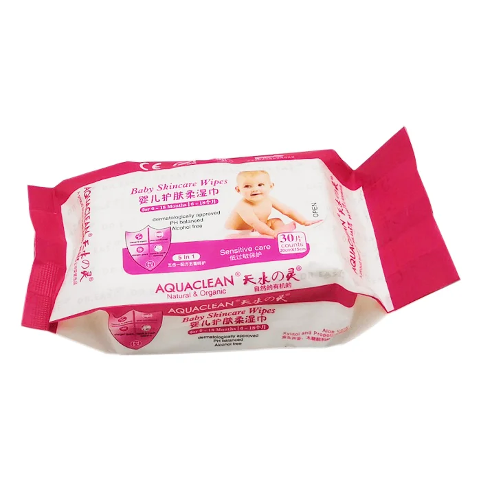 21years Factory New Arrival Manufacturer Natural Pamper Baby Water Wet Wipes for Home Care Baby 30pcs
