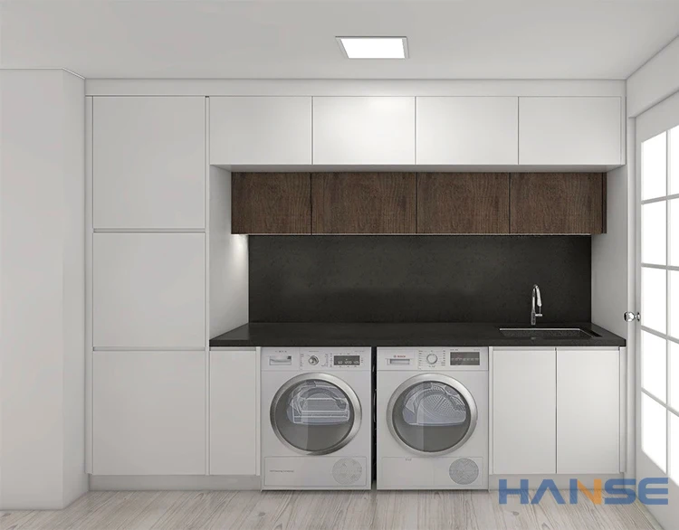 modern laundry room cabinets