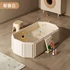 Matériau du panneau - Baignoire pour bébé blanche parfumée