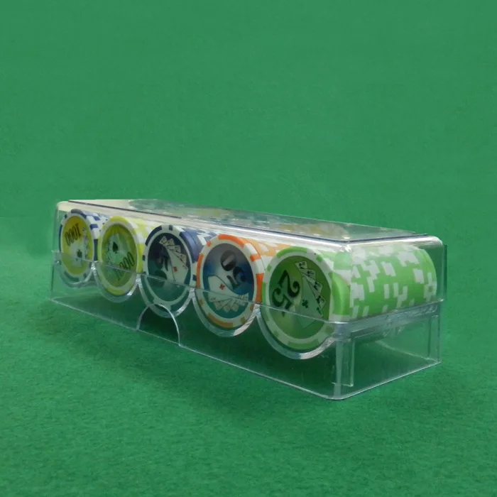 100 шт. фишки для покера игральные карты Высокое качество Чехол пользовательские акриловые покерные