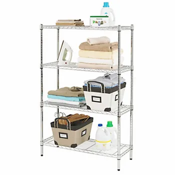 Factory Wholesale Kitchen Shelving Hook Type Shelving Bracket Stainless Steel Sorting Cabinet 4-Layer Storage Rack