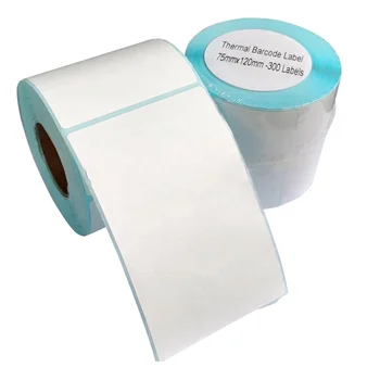 120*75 self adhesive thermal print paper sticker labels for barcode