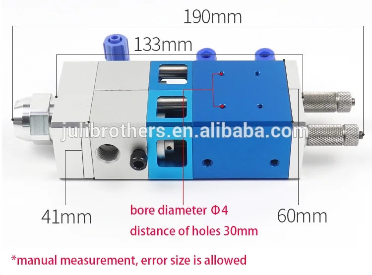 Semi Automatic ab Resin Epoxy Glue Dispenser Pneumatic Automatic Dispenser Gun Epoxy 2 Component Glue Dispensing Machine