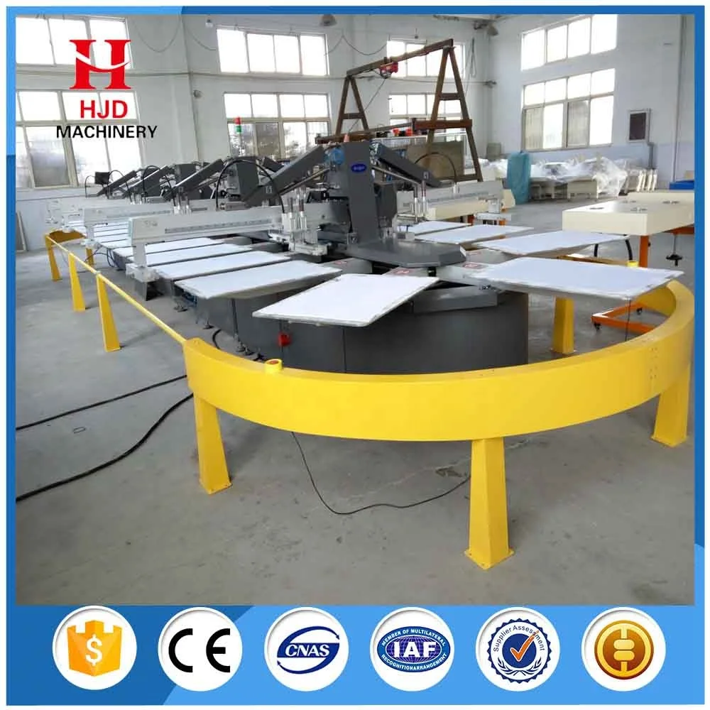 16 Colors Automatic Oval Screen Printing Machine