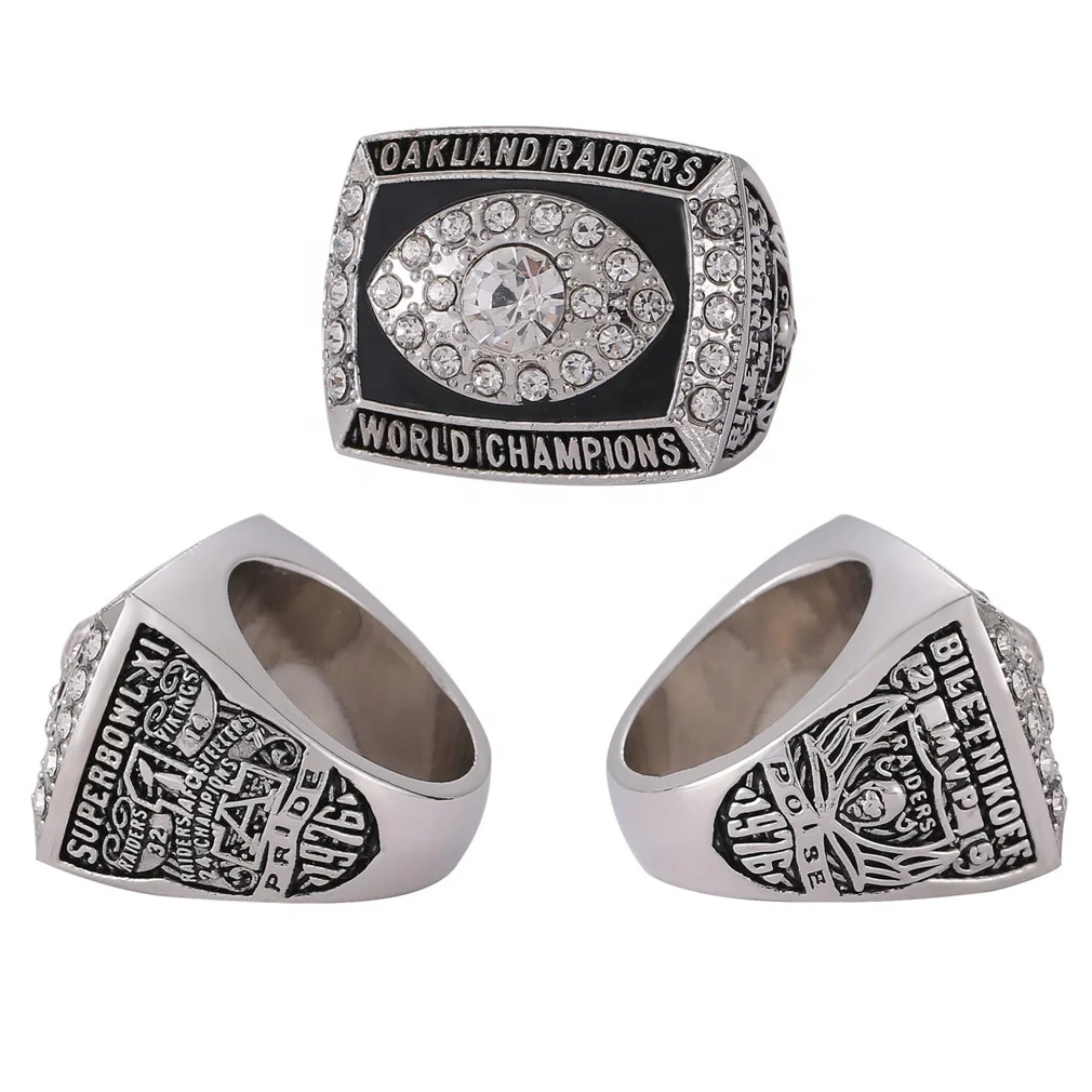 Source 6pcs Oakland Raiders World Championship Ring no box on m.