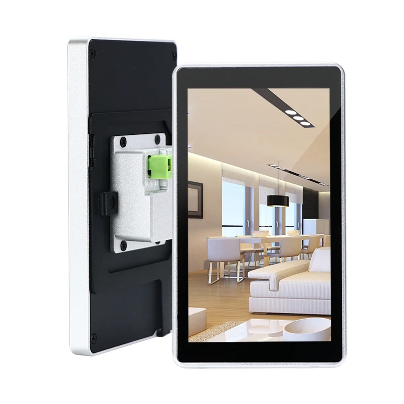 Sunworld Aluminum Alloy Smart Switch Android 11 Smart Home Products Wall Mount Control Panel Embedded IPS Touch Control Panel
