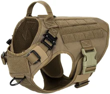 Custom Heavy Duty Tactical Dog Training Harness No Pull Adjustable Tactical Dog Harness Vest