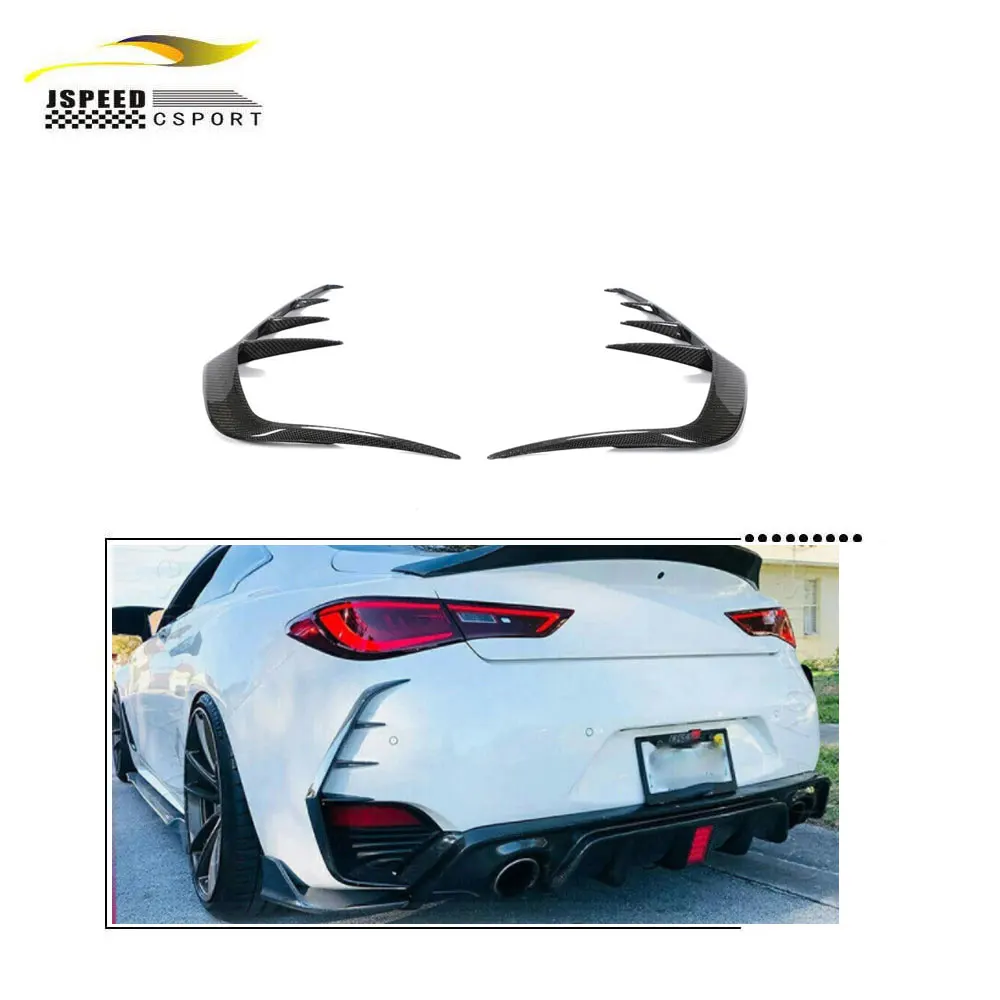 Parachoqu Trasero De Fibra De Carbono Para Coche Infiniti Q60