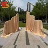 metal arch with fabric cover
