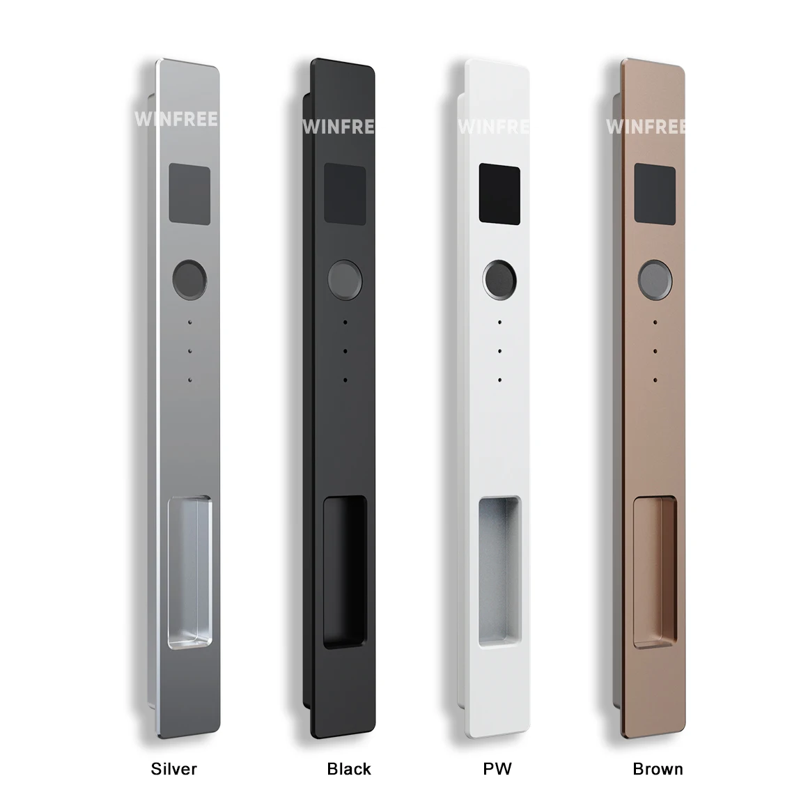 Home Double Sided Doors Pull Handle Aluminium Alloy Dummy Lock for Sliding Door Window