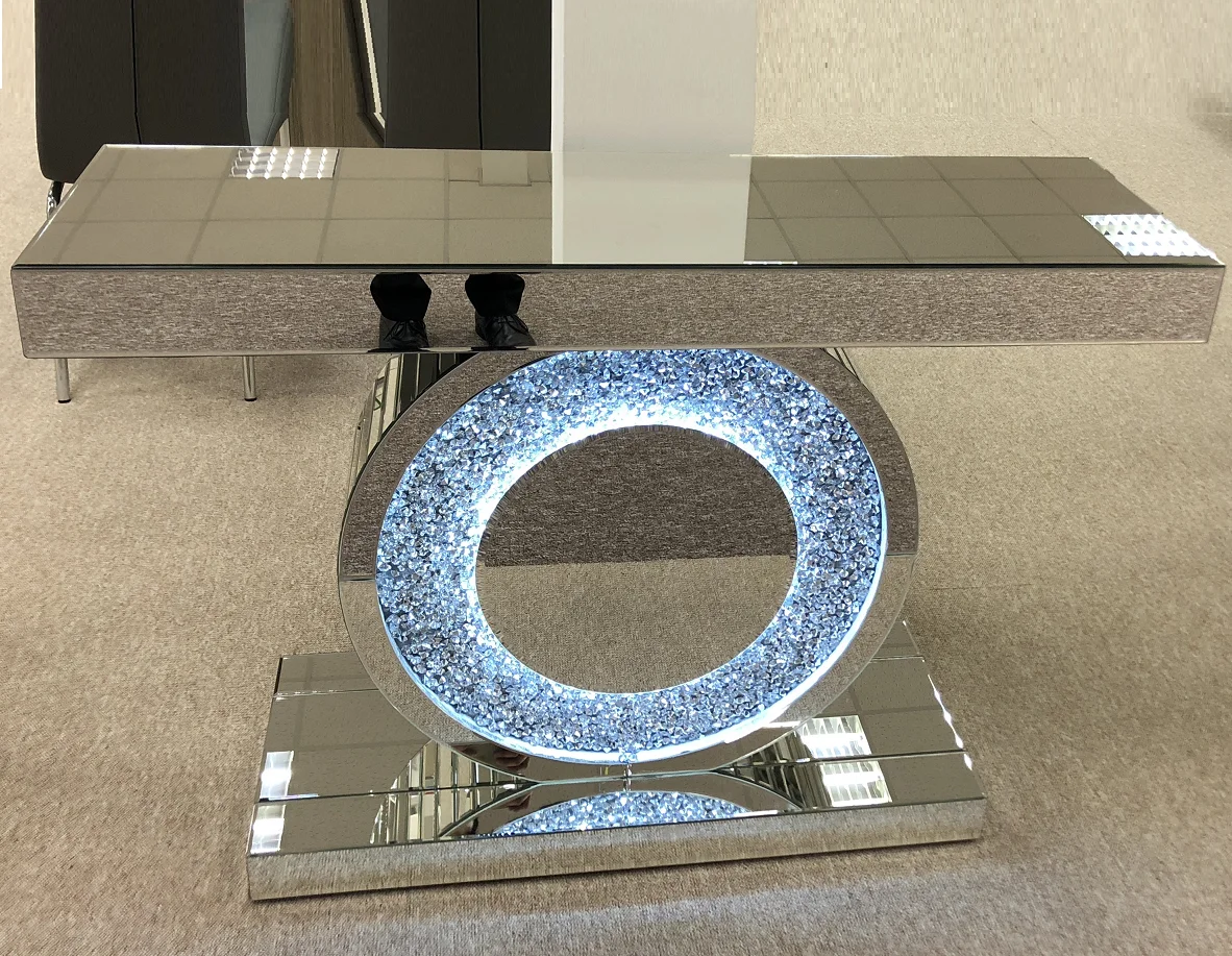 管987☆ベルギー製☆DEKNUDT☆デクヌートミラー☆ガラスコンソール