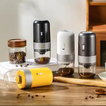 Small Cordless Mini Coffee Bean Grinder Portable Electric USB Rechargeable Coffee Grinder for Coffee Bean