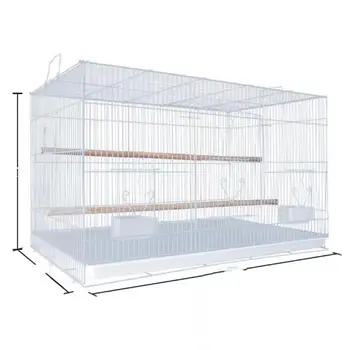 Wholesale recruitment agency Factory bird cage for sale large white parrot metal wire cage quail bird cage