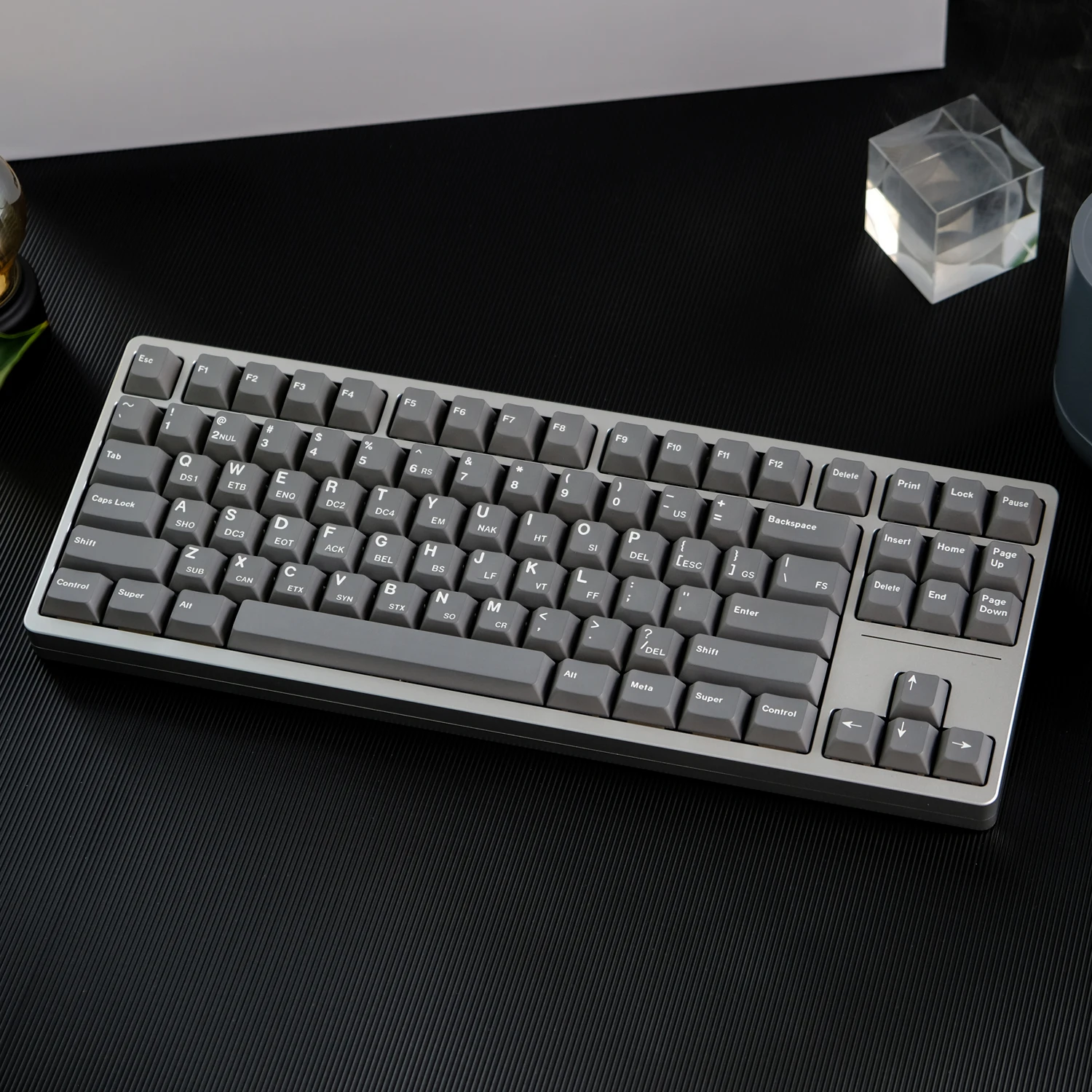 126 Keys Gmk Ascii Keycaps Cherry Profile Dark Grey Keycap Pbt Dye ...