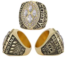 Custom-made Eco-friendly Alloy Men's Ring Jewelry for the 1989 San Francisco 49ers of the National Football League