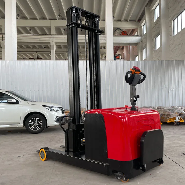 Self Loading Stacker 500kg 700kg 1 Ton Electric Pallet Truck Hydraulic Lifter Portable Electric Stacker for Car
