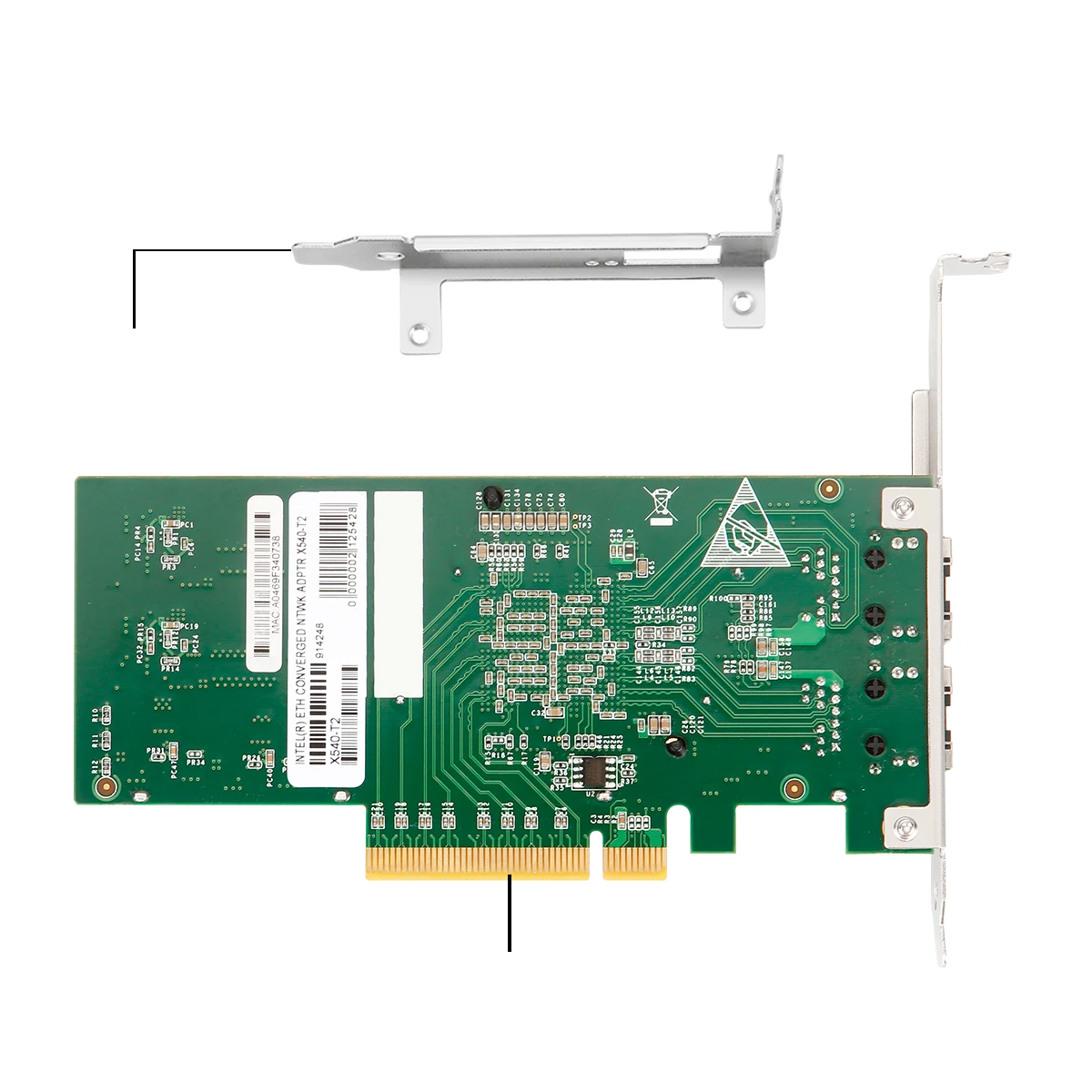 Intel X540-T2 Dual Port 10Gb Ethernet Adapter - PCI Express X8