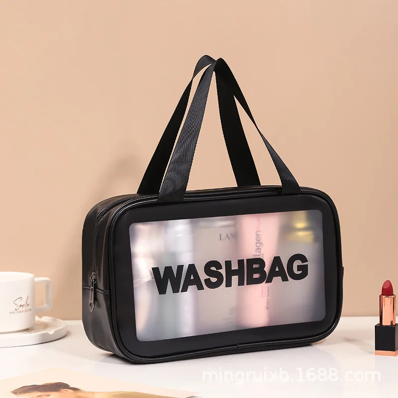Large Capacity Woman Waterproof Washbag Cosmetic Bag Pvc Transparent ...