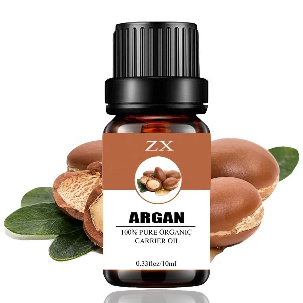 100% Organic Cold Pressed Moroccan Argan Oil for Hair Body Cream Face Lotion Massage Skin Care Hair Protect Bulk Essential Oil