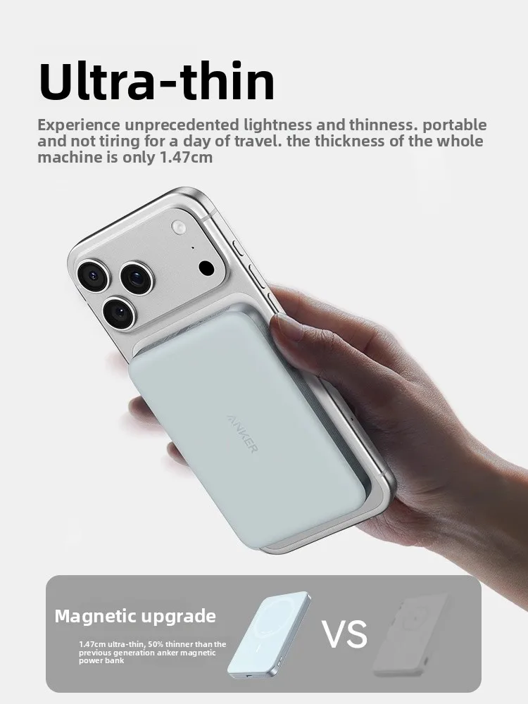 Anker MagGo 10,000mAh Ultra-Slim Power Bank with 7.5W Fast Charging,  Magnetic Design, and Wireless Charging Solutions