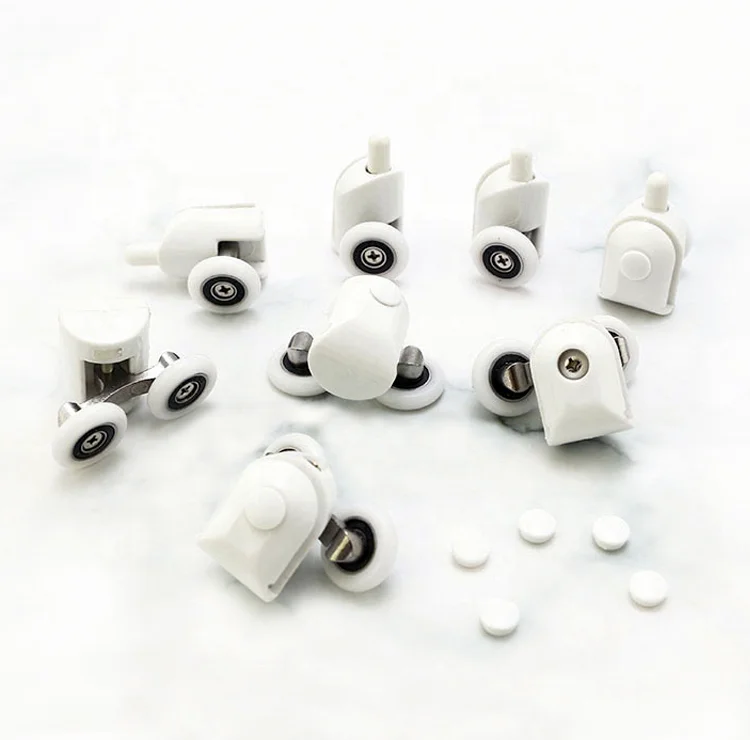 Rullini Box Doccia Nylon 20mm CTForest Set 4 Rulli Porta Doccia - Ruote In Nylon 20mm Per Box Doccia Scorrevoli Ricambio Rulli Scorrevole Cabina Doccia